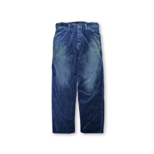 【2024AW】1129HW-4 - Indigo Wabash Corduroy Work Pants -