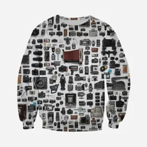 3D All Over Printed History Of Cameras Sweatshirt Hoodie Christmas Shirts, Gift for Camera Lovers