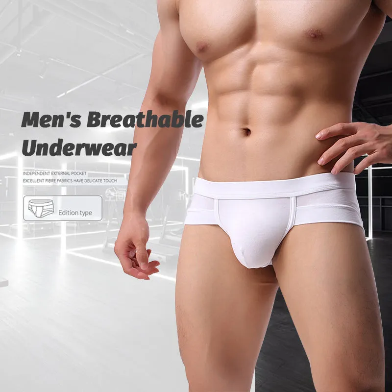 4 Pack Modal Breathable Underwear U Convex Pouch Briefs