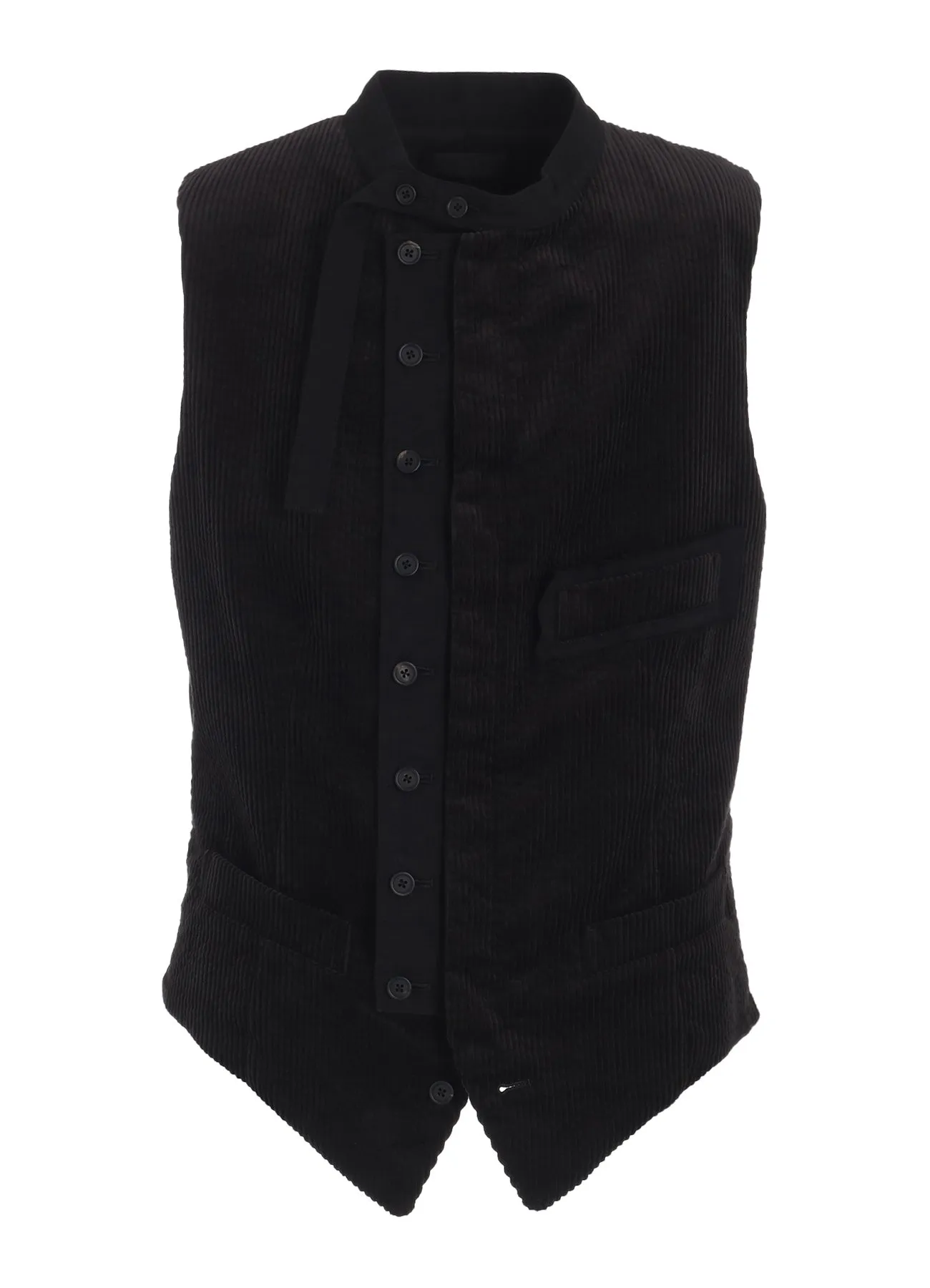 6W SOCCER CORDUROY STAND COLLAR VEST