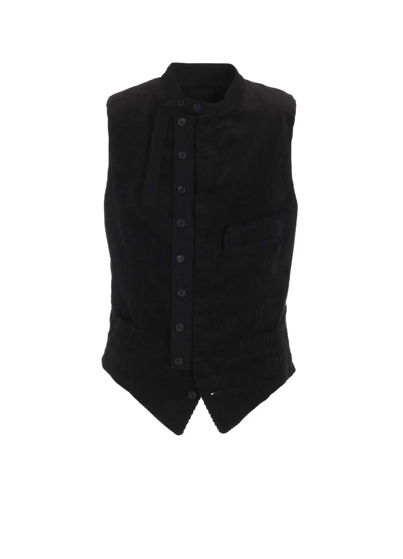 6W SOCCER CORDUROY STAND COLLAR VEST