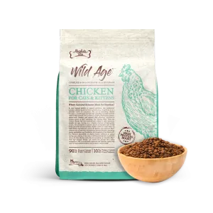 Absolute Bites Wild Age Cat Chicken Complete & Balanced For All Life Stages 3.3lbs