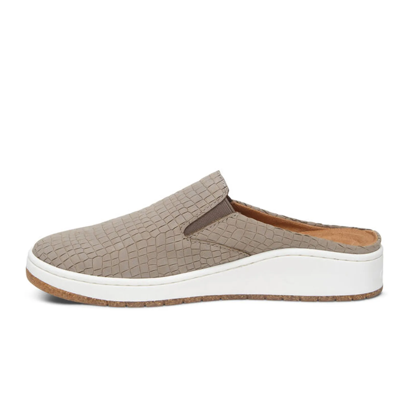 Aetrex Sasha Slip On (Women) - Taupe Croc