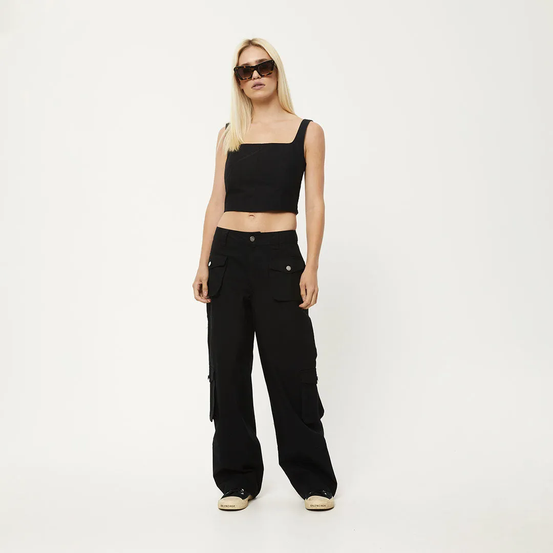 AFENDS Womens Linger - Cargo Pants - Black