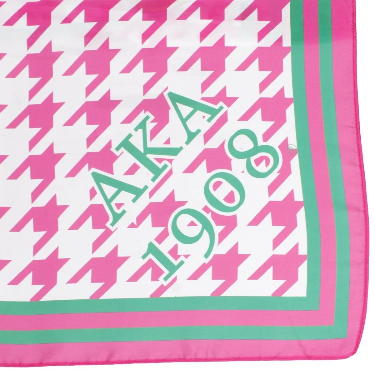 AKA Alpha Kappa Alpha Sorority Inspired Houndstooth Square Scarf for Women