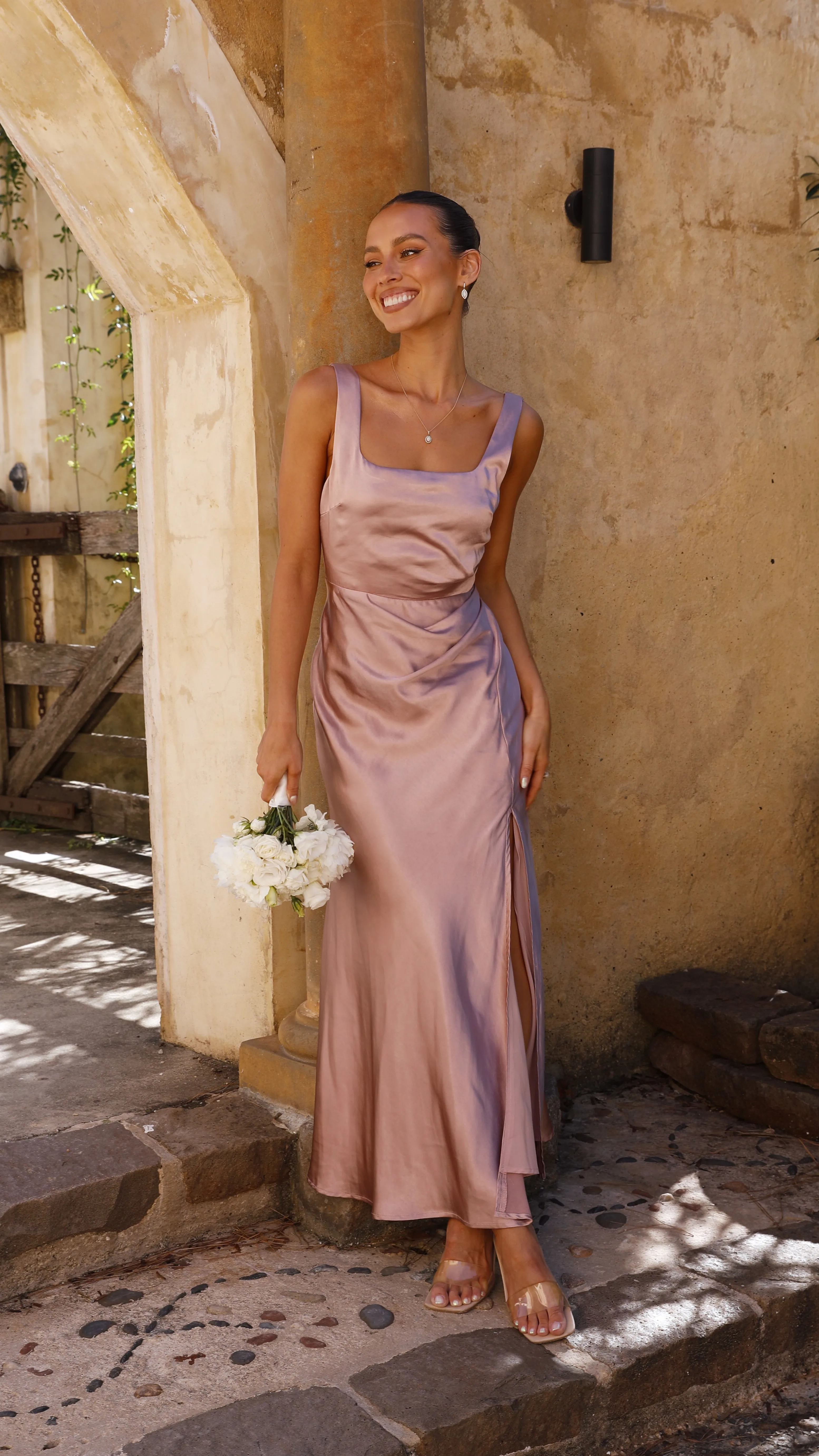 Alaria Maxi Dress - Dusty Pink