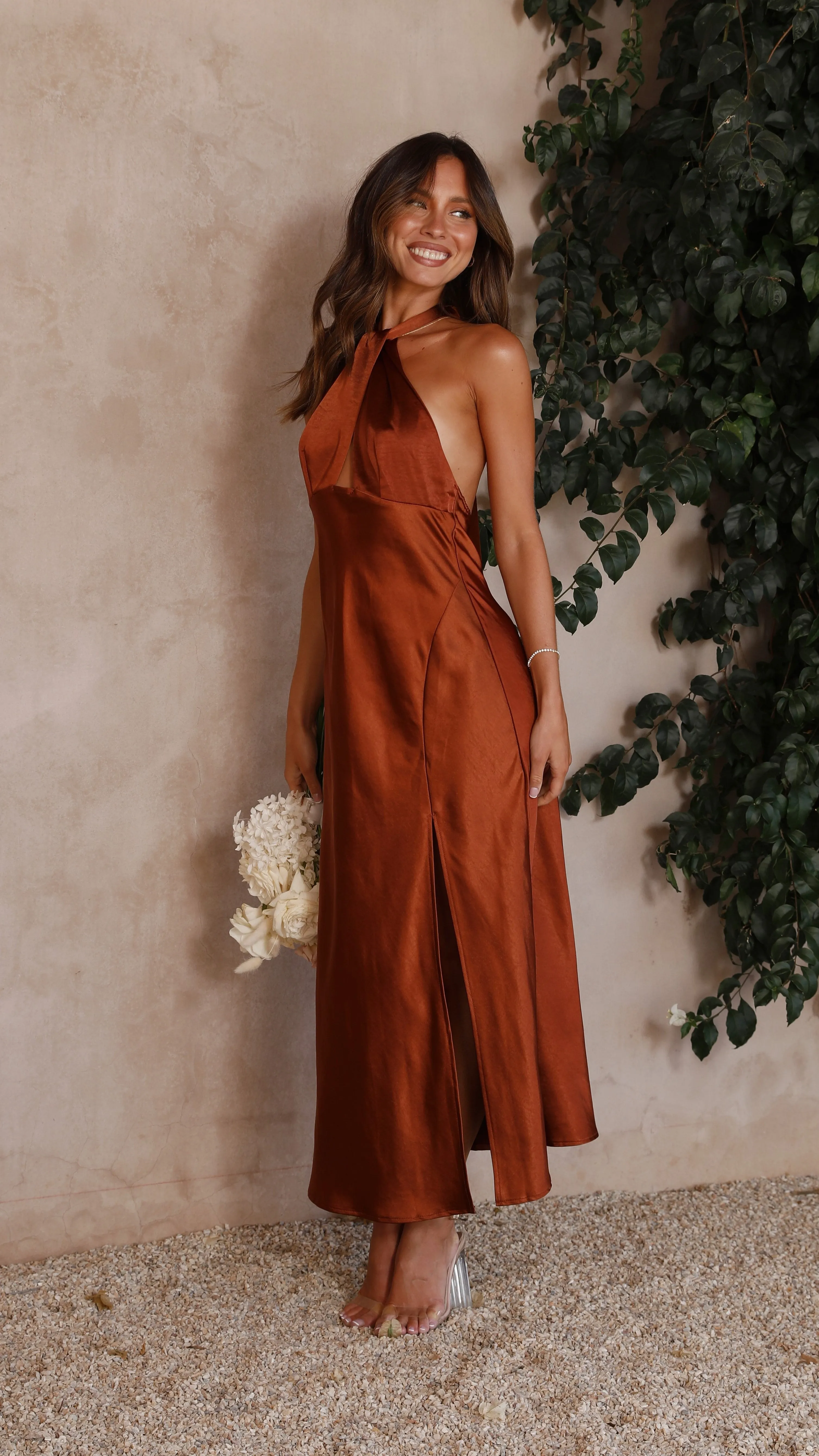 Amalia Maxi Dress - Rust