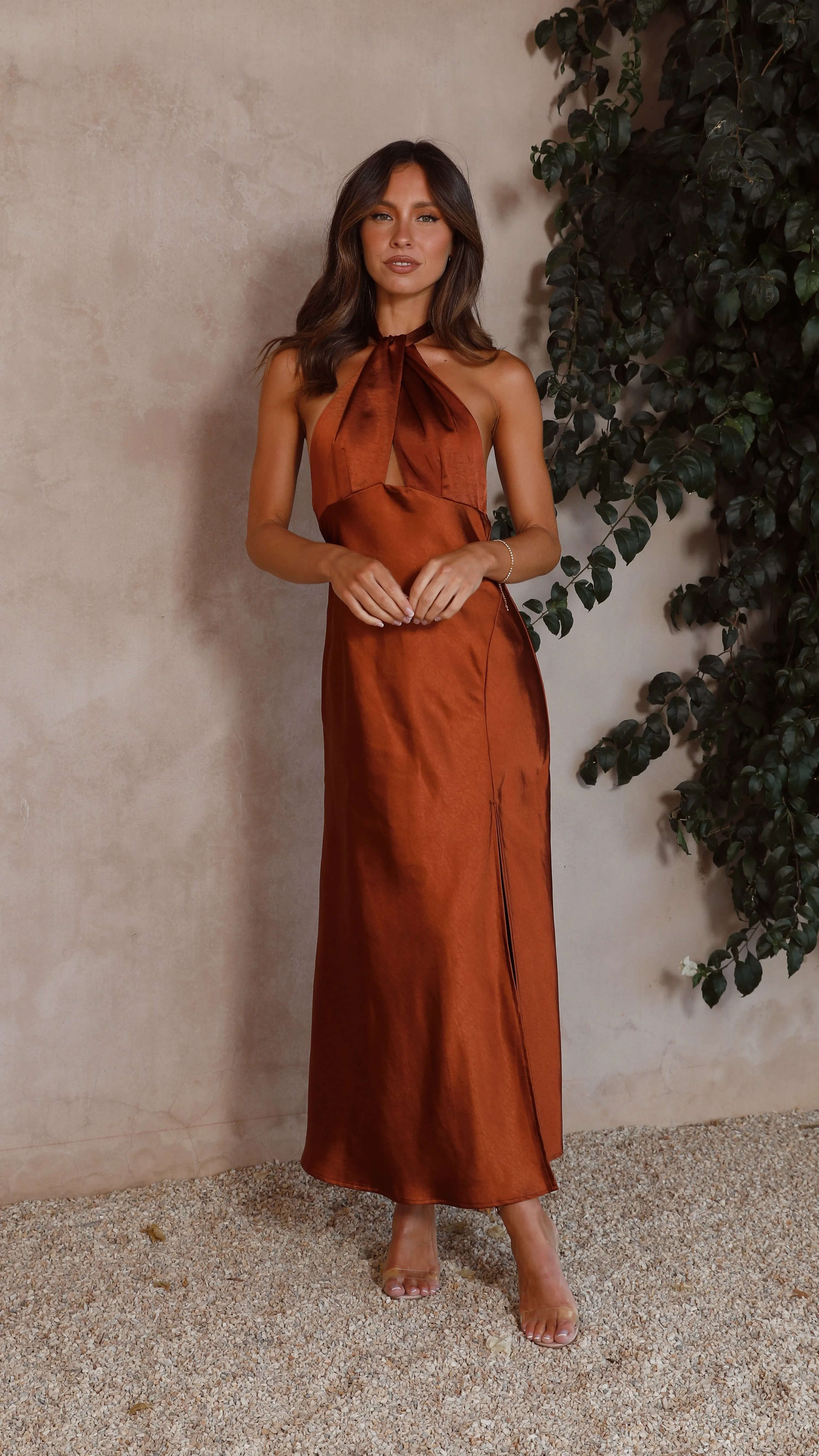 Amalia Maxi Dress - Rust