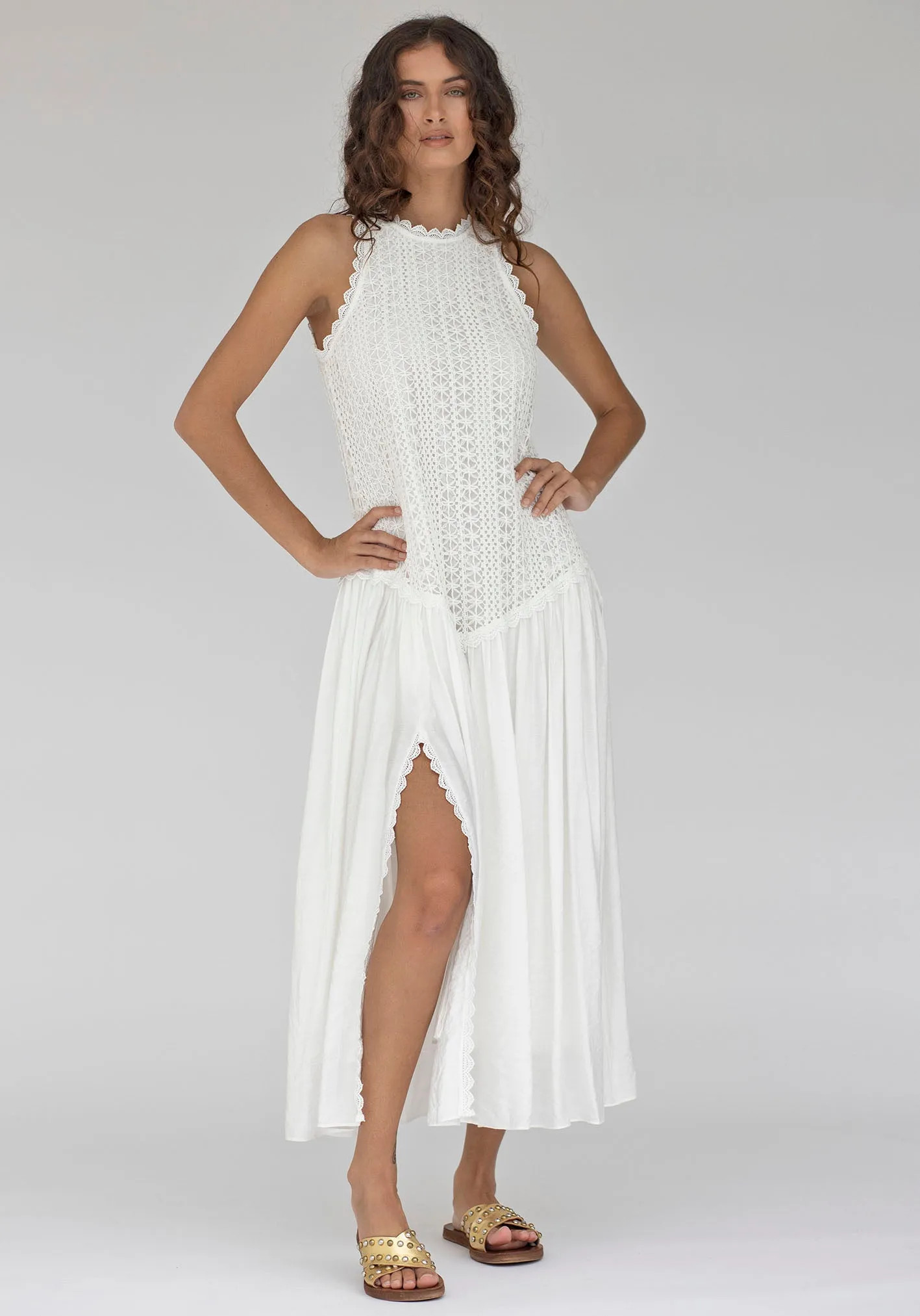 Augustine Lace Bodice Maxi Dress