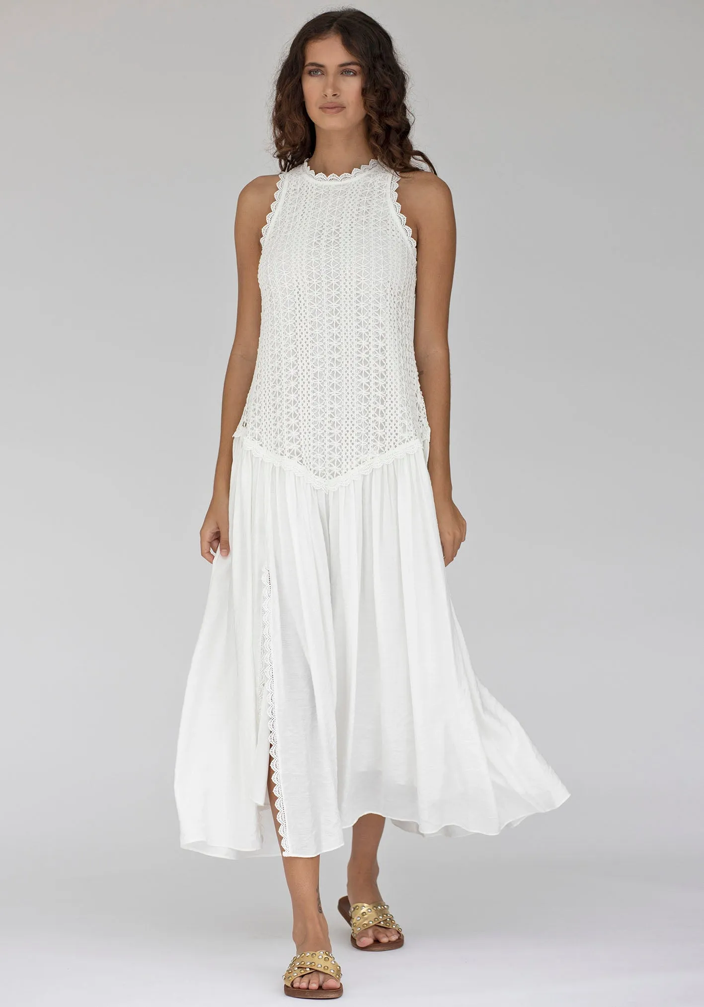 Augustine Lace Bodice Maxi Dress