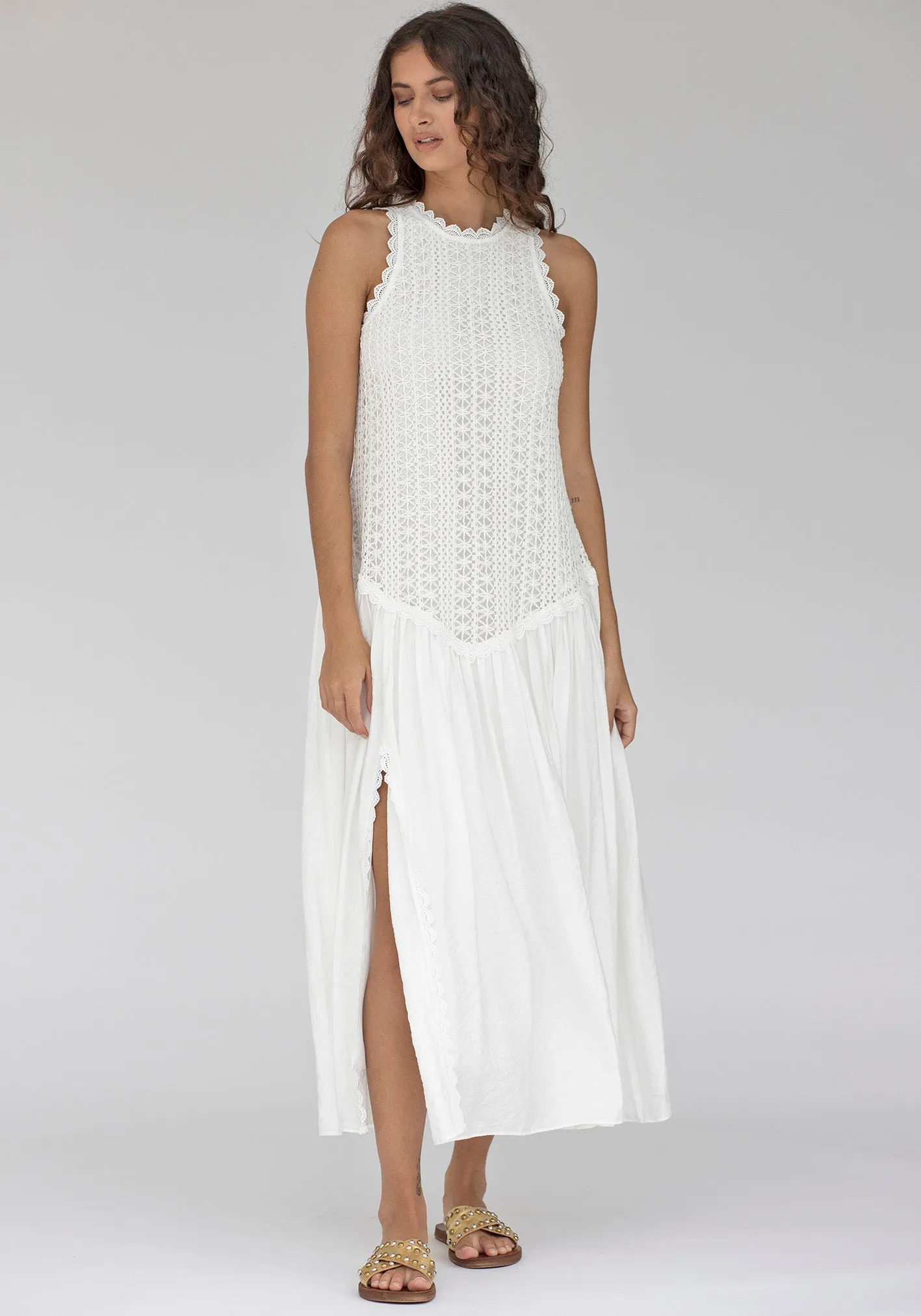 Augustine Lace Bodice Maxi Dress