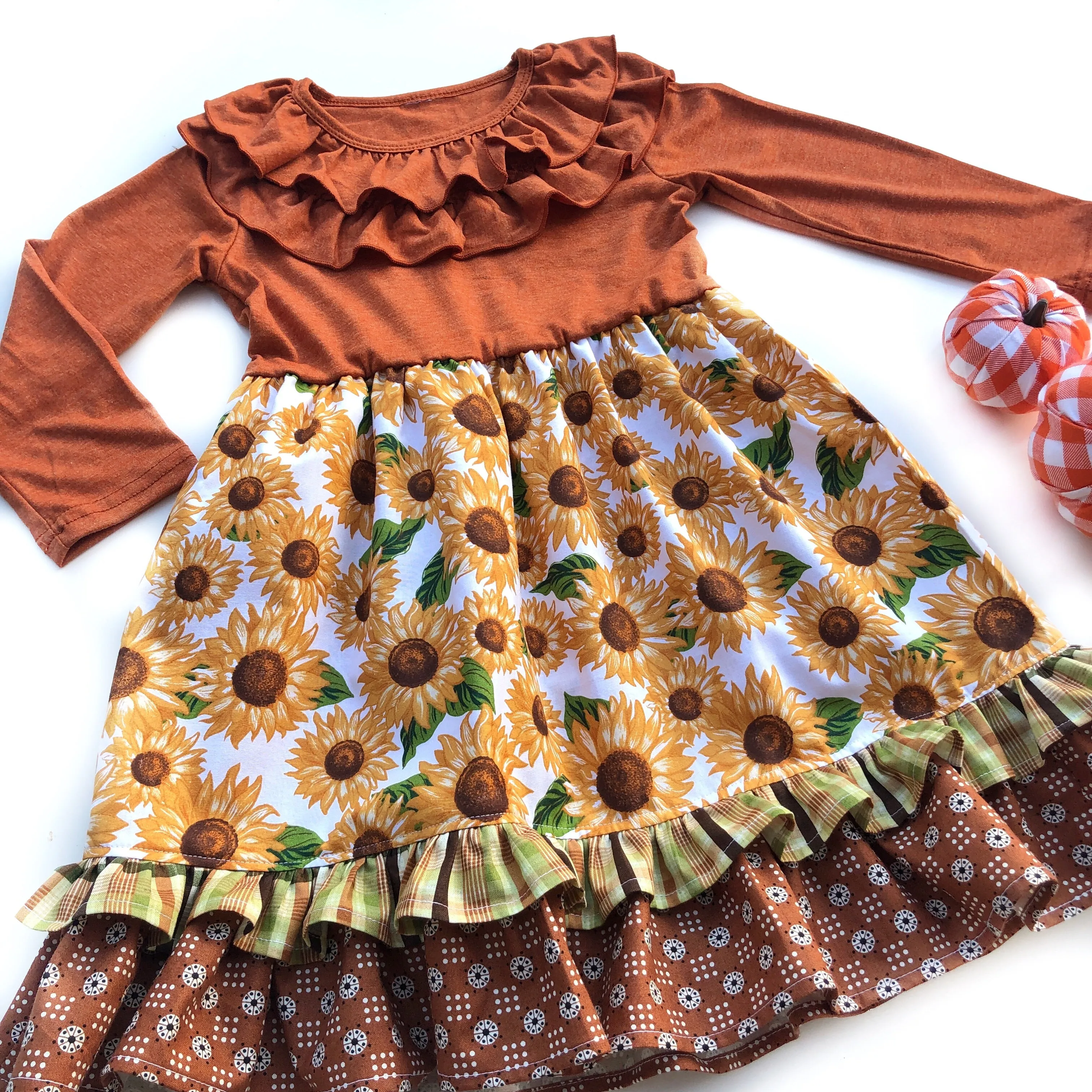 Autumn Sunflower Lola style Dress