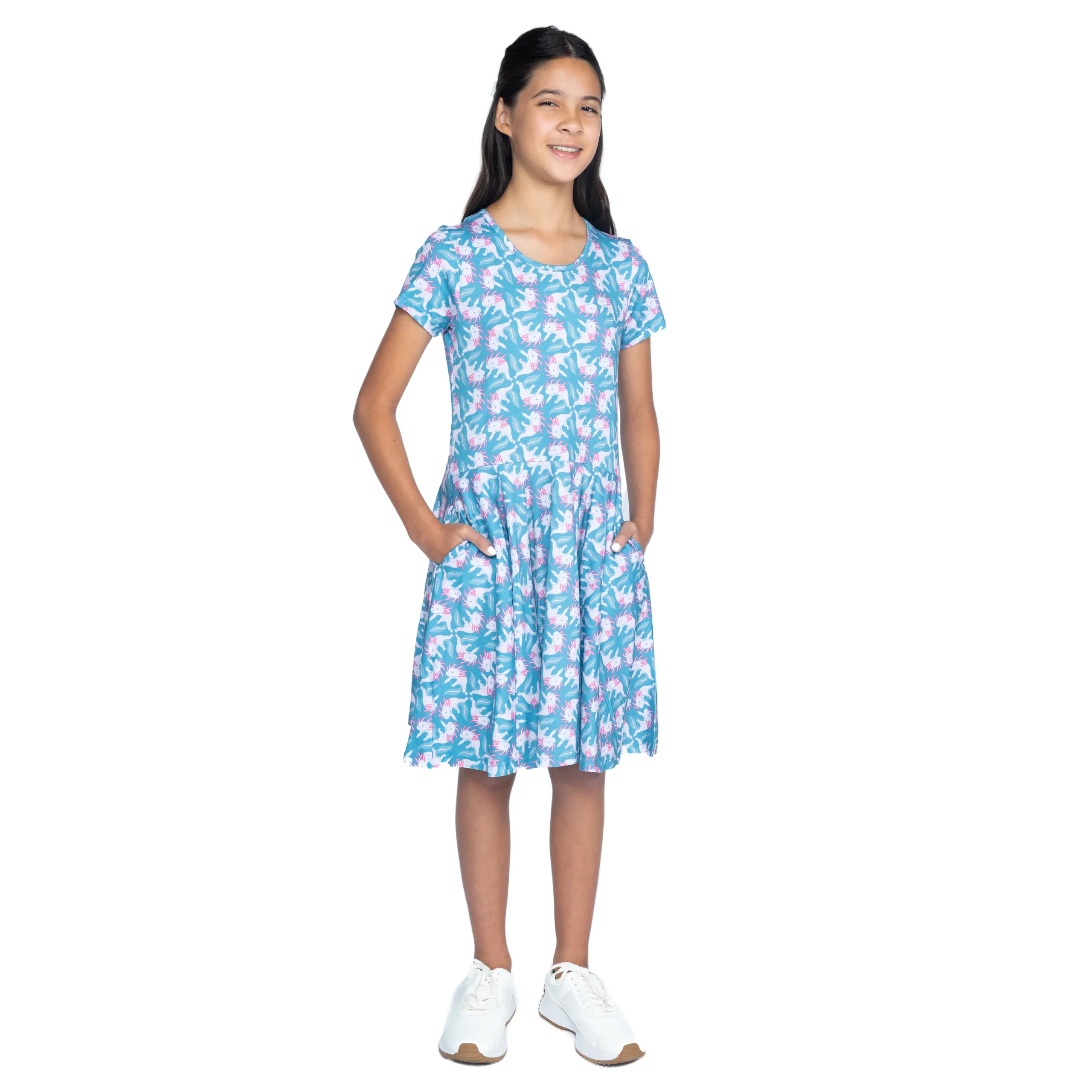 Axolotl Kids Twirl Dress