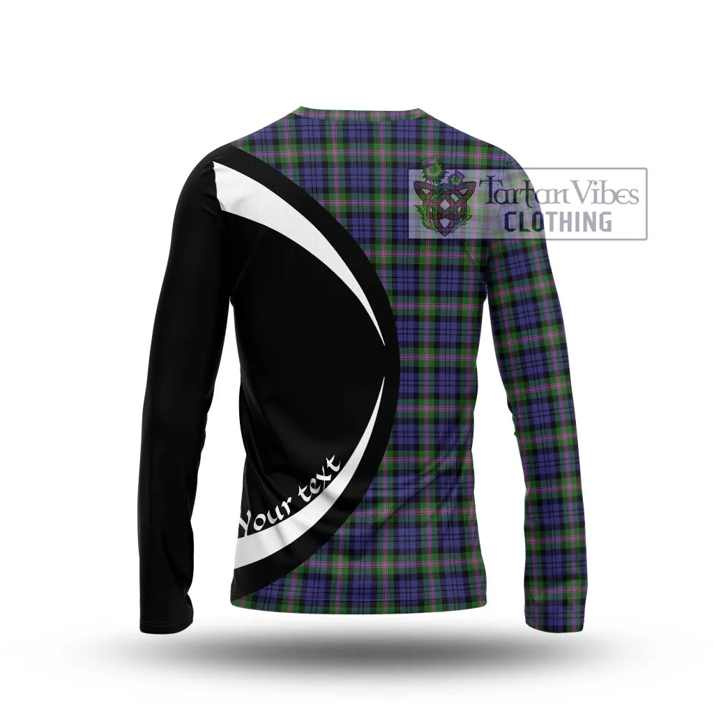 Baird Modern Tartan Long Sleeve T-Shirt with Family Crest Circle Style