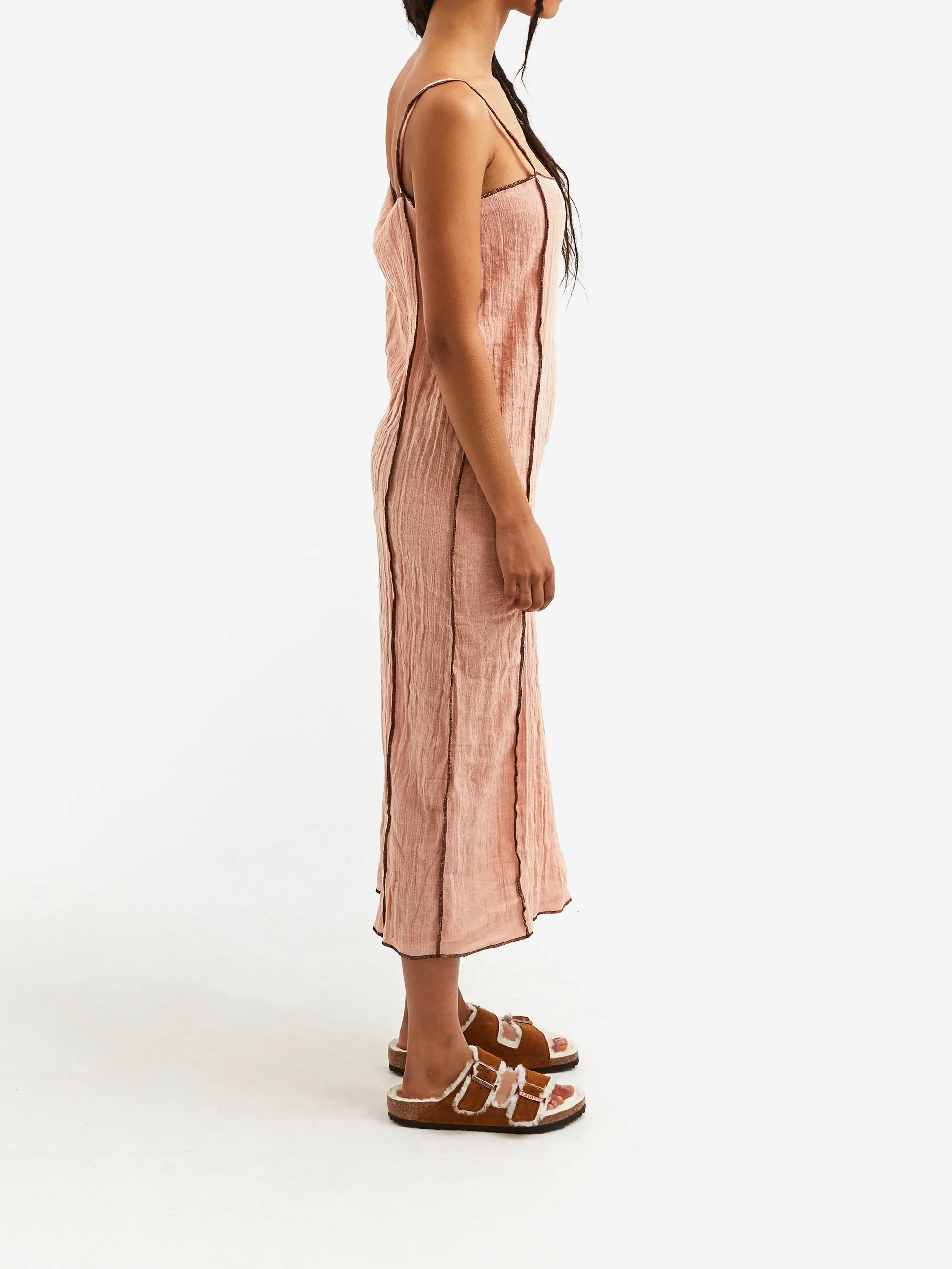 Baserange Shok Slip Dress - Rose