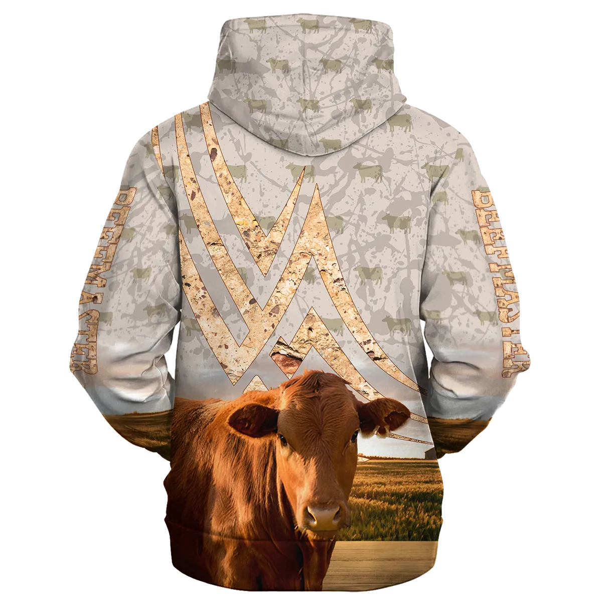 Beefmaster On A Stone Background Hoodie, Hoodie Oversized For Men Women