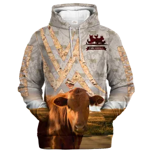 Beefmaster On A Stone Background Hoodie, Hoodie Oversized For Men Women