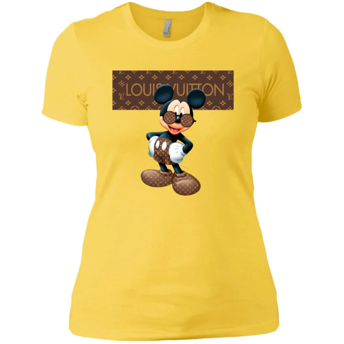 Best Louis Vuitton Mickey Mouse Shirt Women Cotton T-Shirt