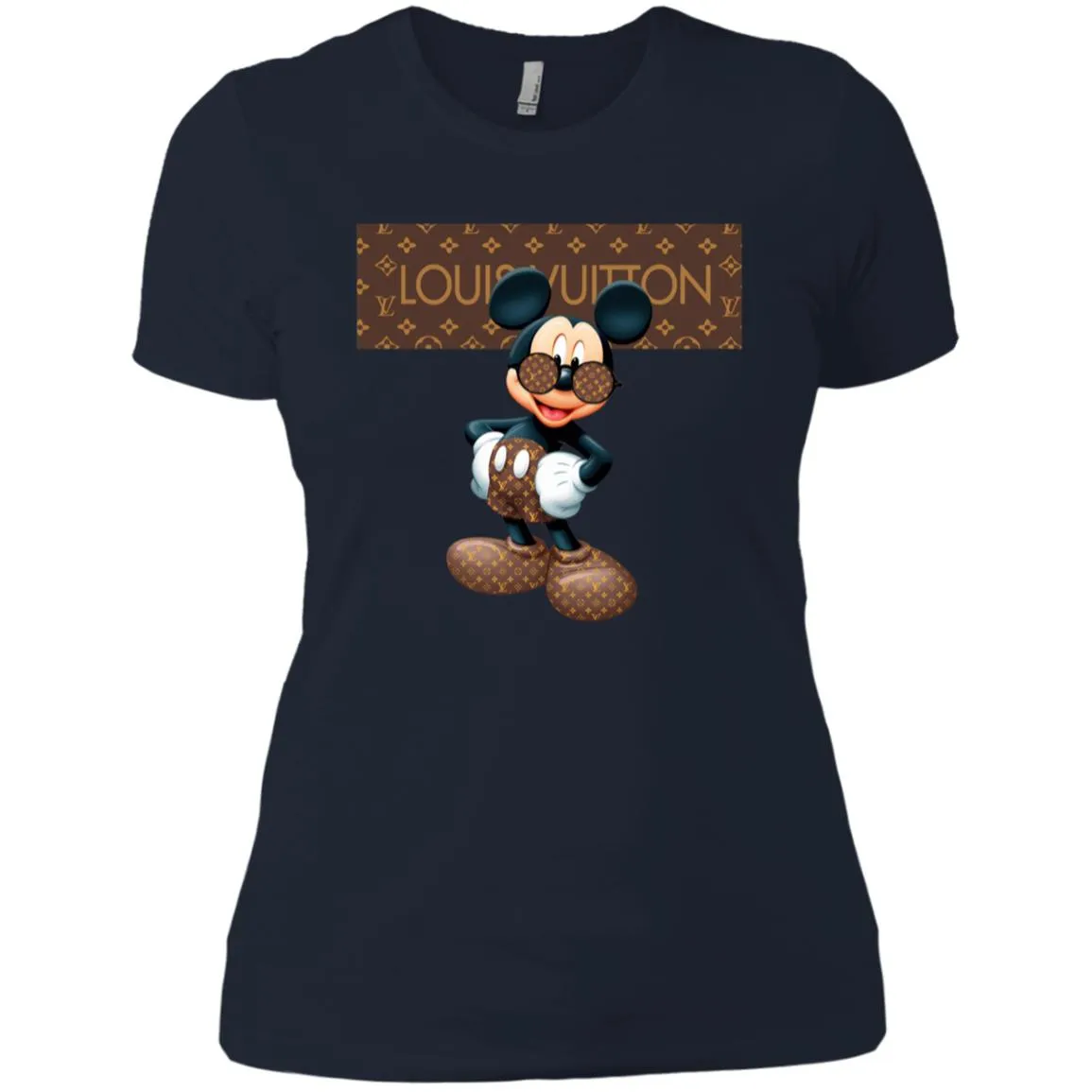 Best Louis Vuitton Mickey Mouse Shirt Women Cotton T-Shirt