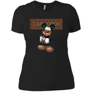 Best Louis Vuitton Mickey Mouse Shirt Women Cotton T-Shirt