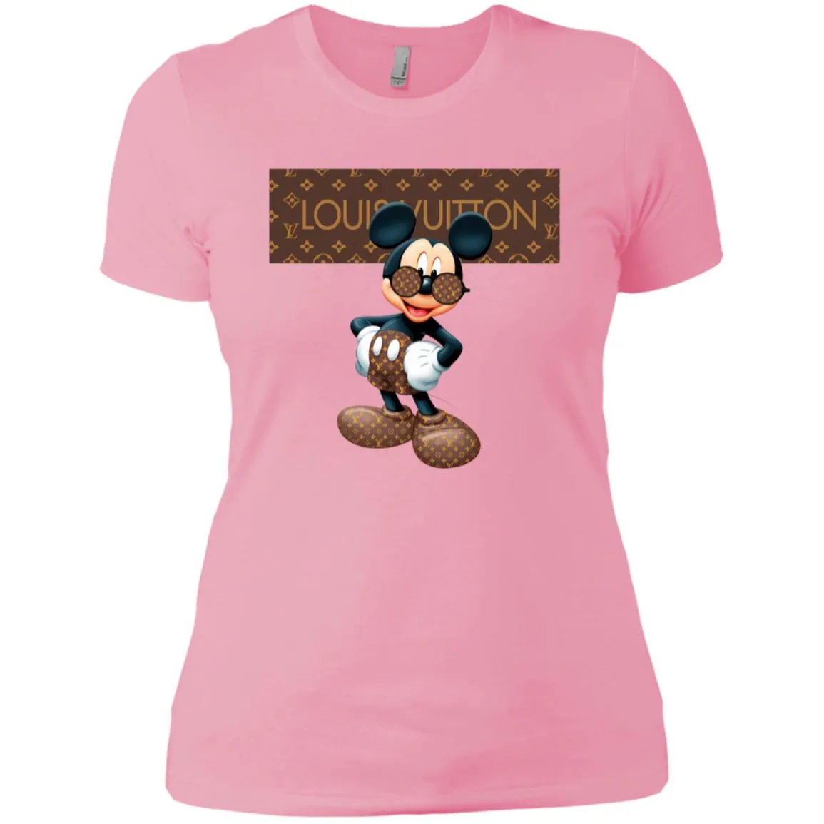 Best Louis Vuitton Mickey Mouse Shirt Women Cotton T-Shirt