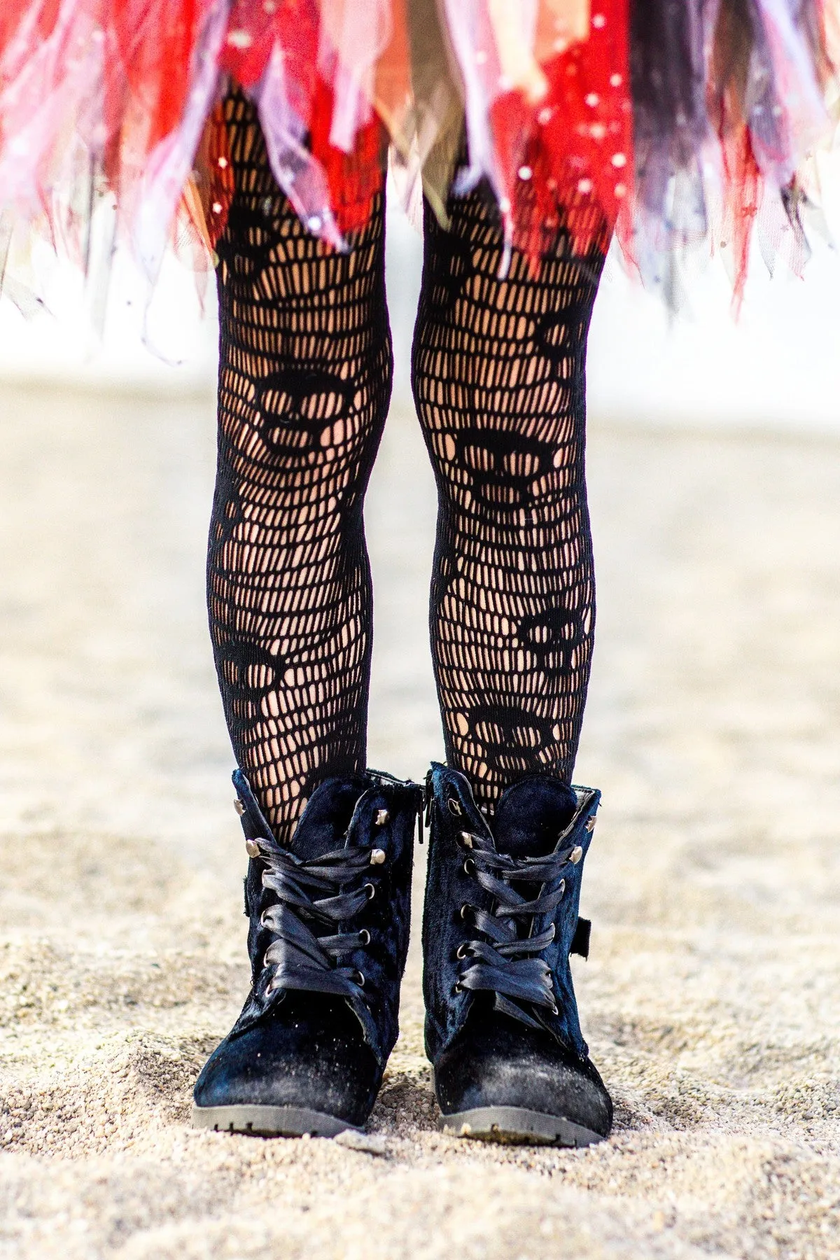 Black Skull Tights