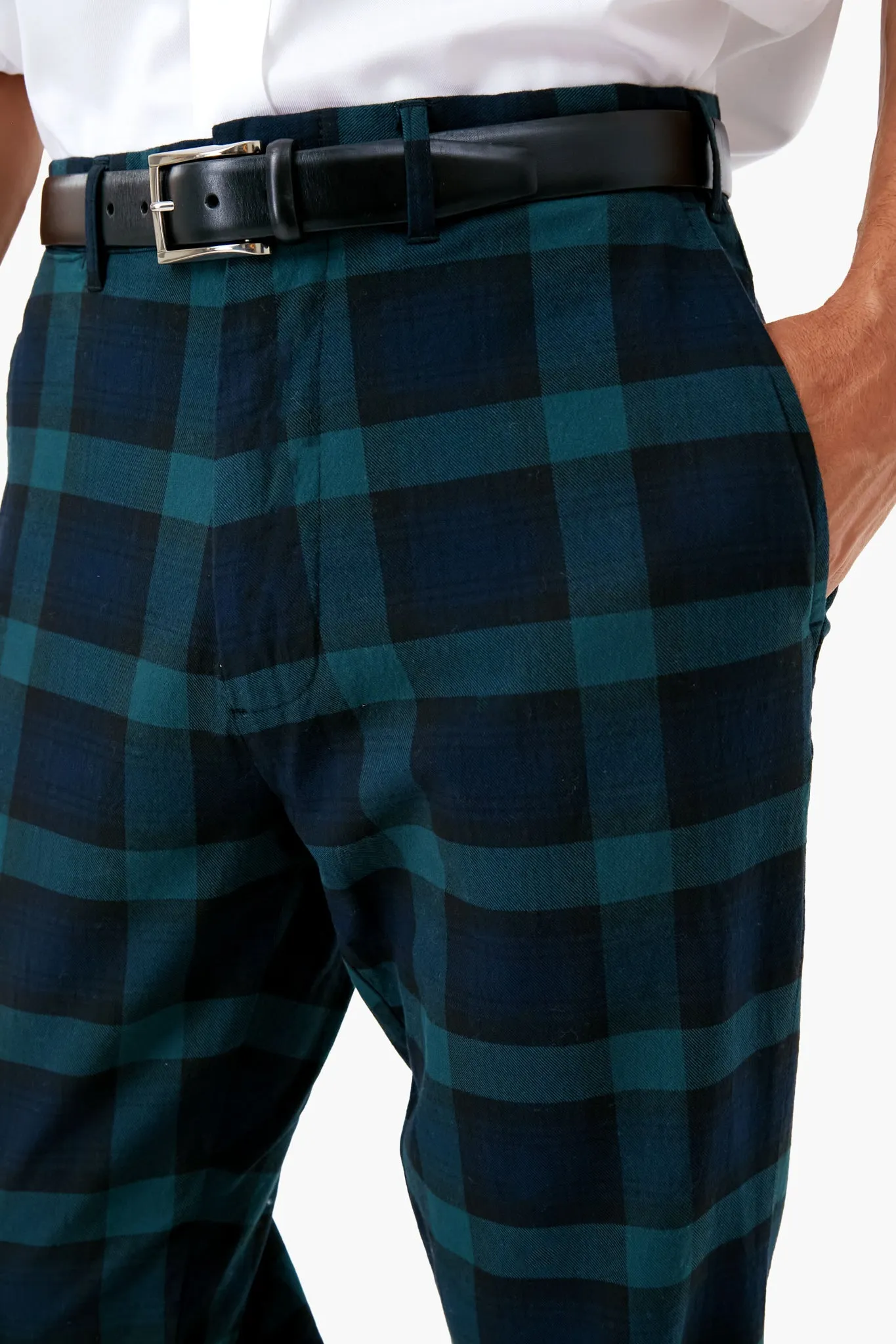 Blackwatch Tartan Stretch Twill Harbor Pants (32" Inseam)