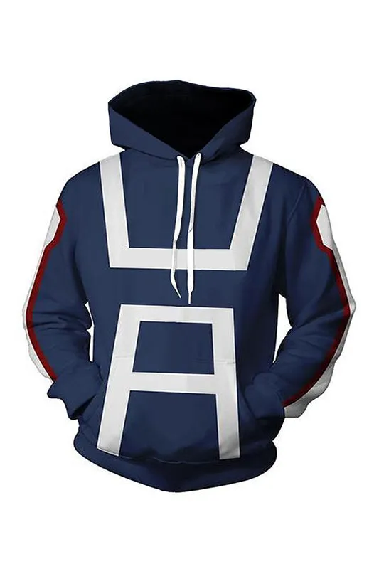 Boku no Hero School Training Uniform Pullover Hoodie Unisex