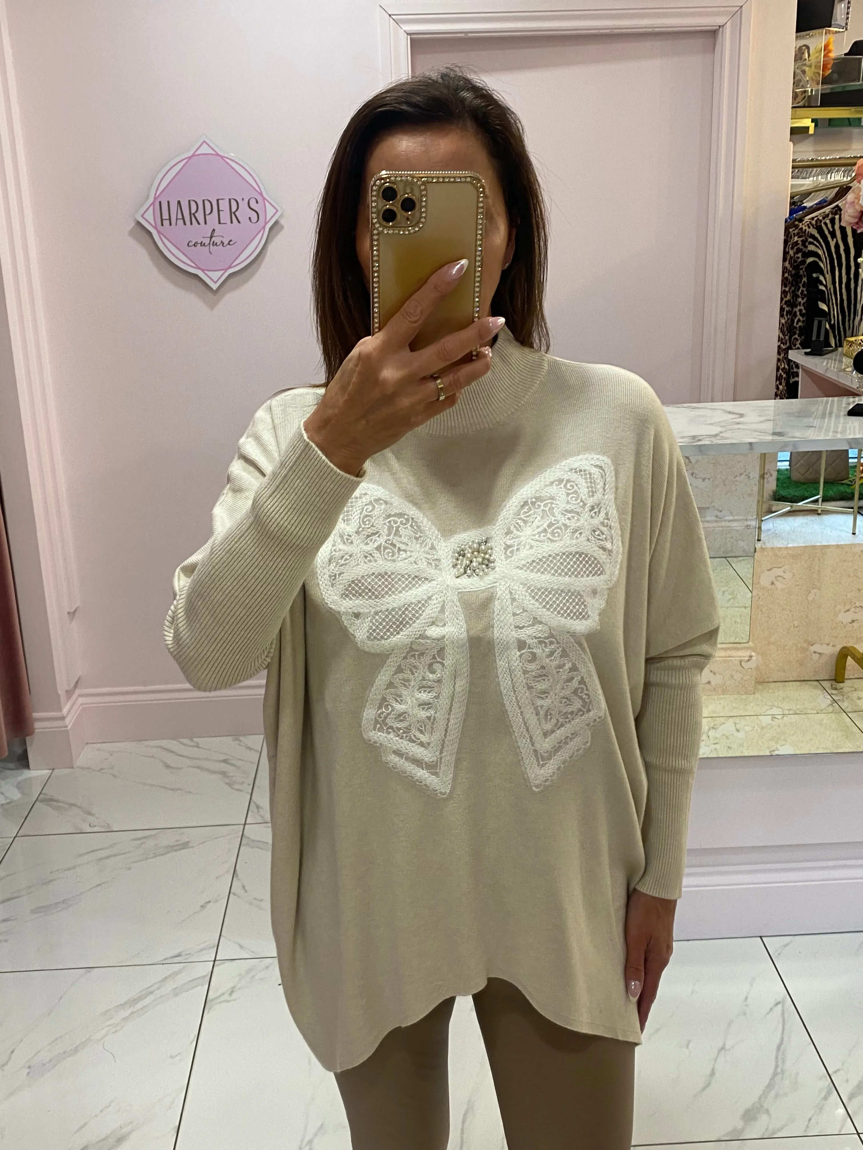 Bow Super Soft Knit Jumper