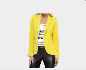 Boyfriend Yellow Blazer - The Monaco