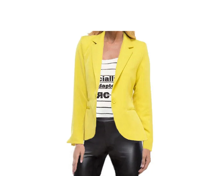 Boyfriend Yellow Blazer - The Monaco