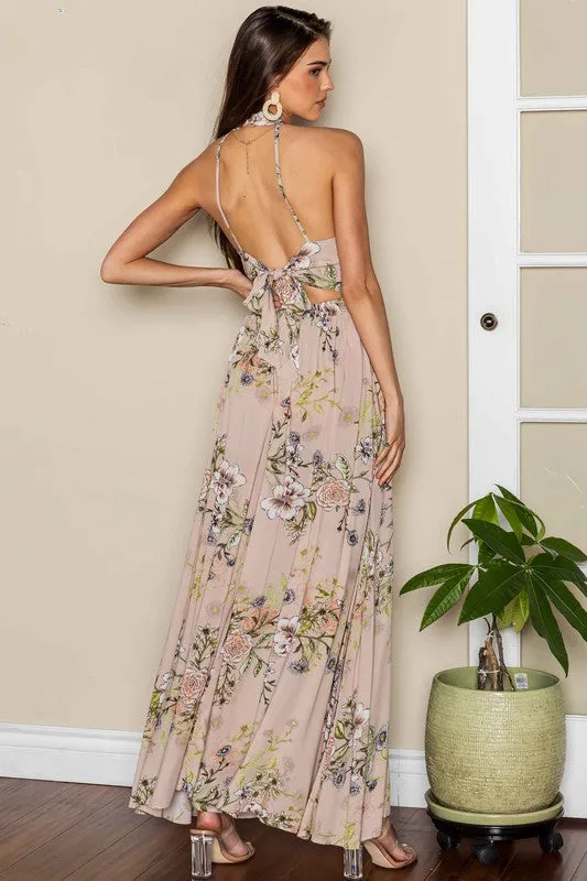 Brigette Halter Maxi Dress