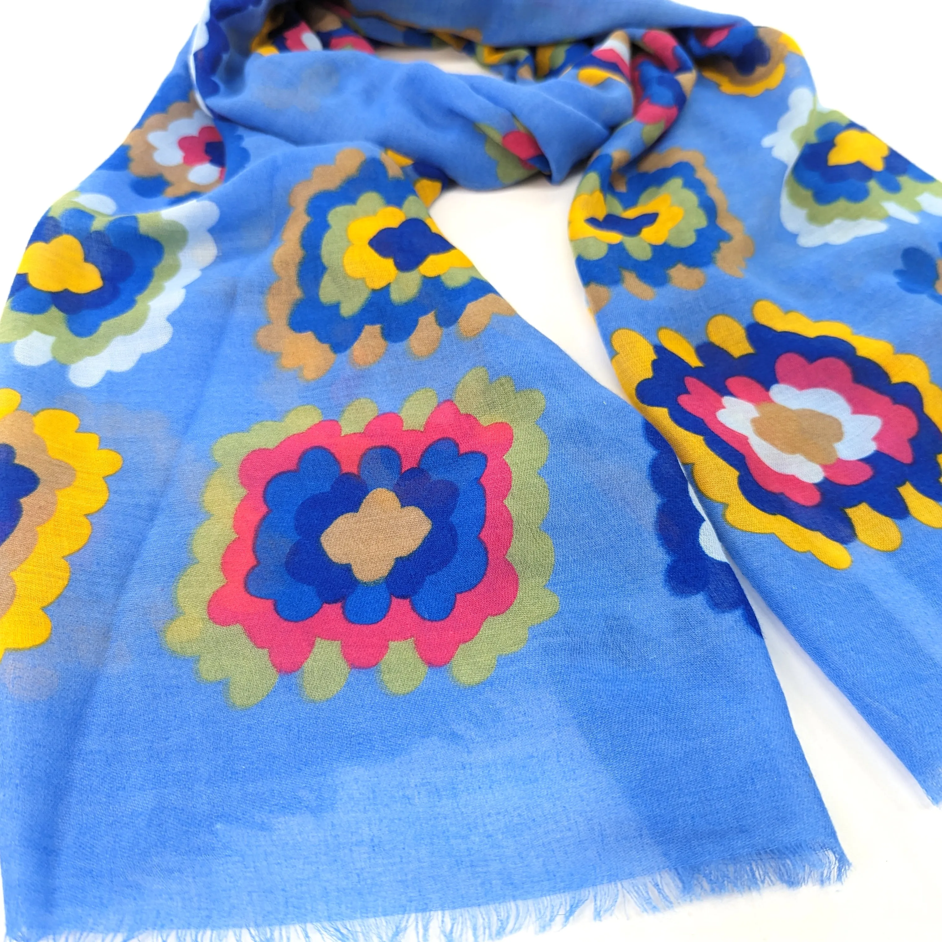 Bright Crochet Pattern Ladies Fashion Scarf