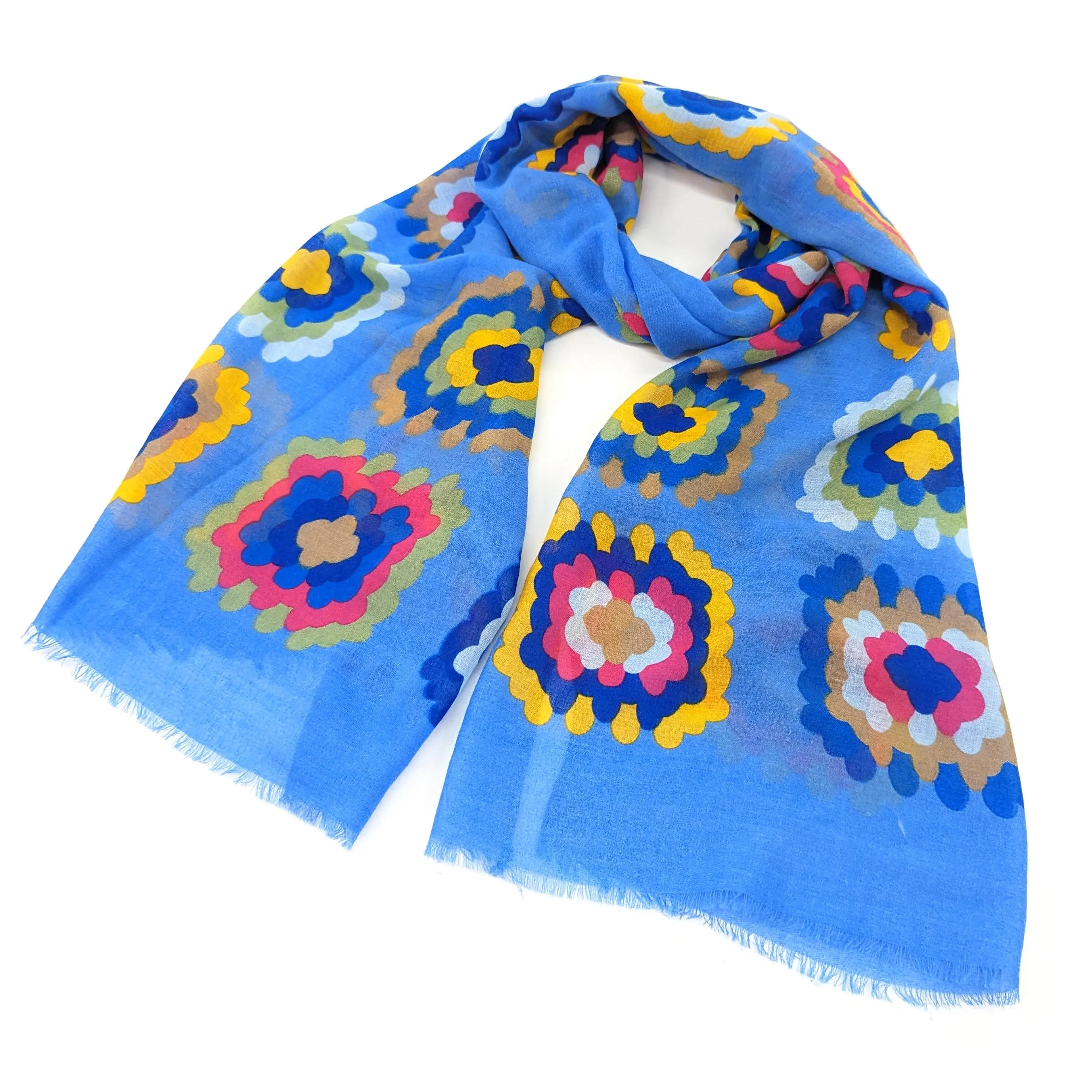 Bright Crochet Pattern Ladies Fashion Scarf