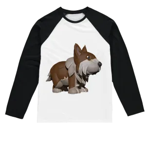 Brown Dog Sublimation Baseball Long Sleeve T-Shirt