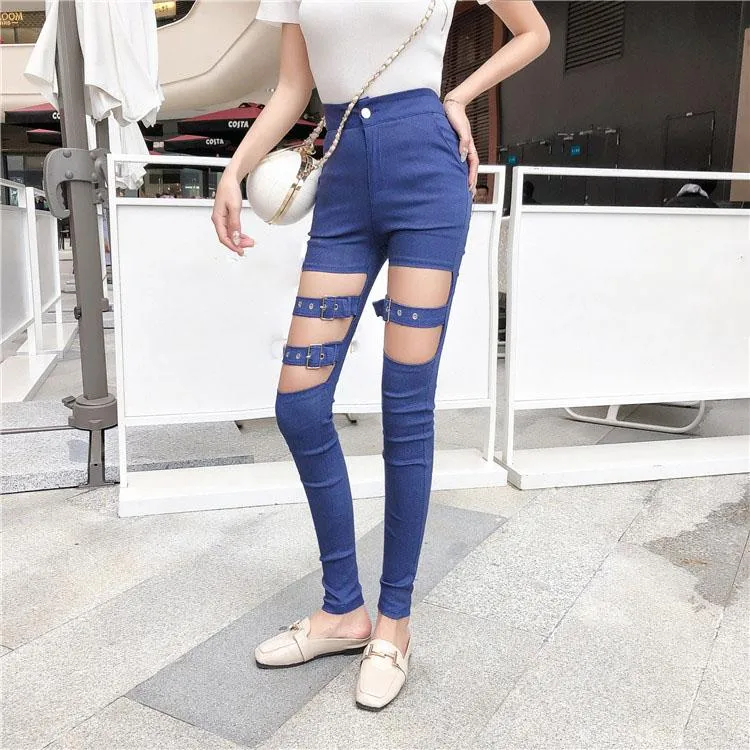 Buckle Straps Pants SD01172