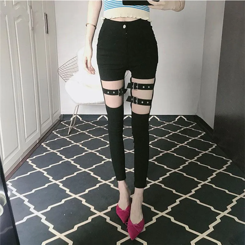 Buckle Straps Pants SD01172