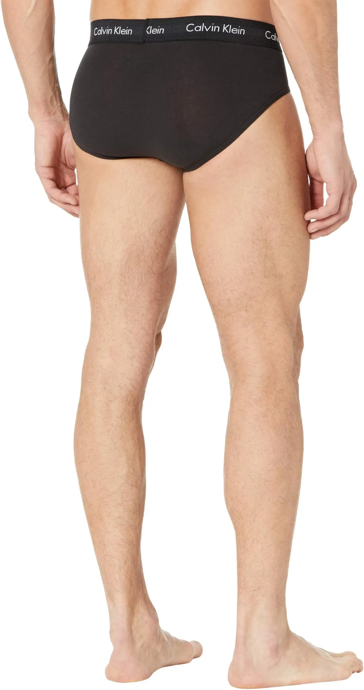 Calvin Klein Underwear Cotton Stretch Hip Briefs, Black