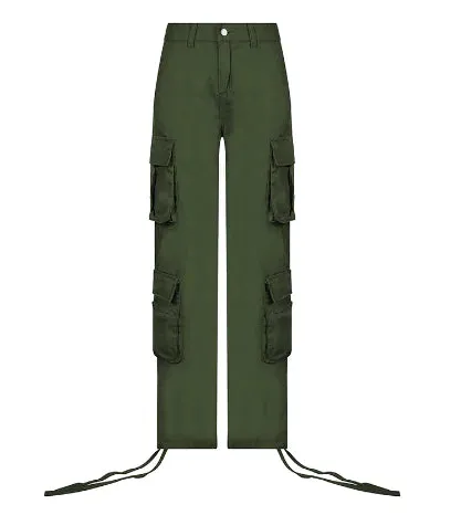 Cargo Solid Baggy Pants^