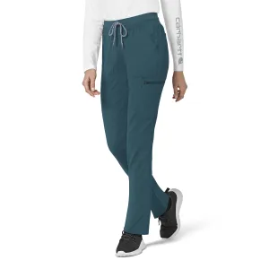 Carhartt Rugged Flex Peak Women's Slim Leg Scrub Pant - Caribbean Blue