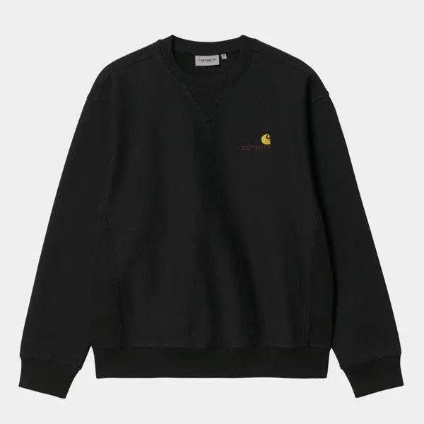 Carhartt WIP American Script Crewneck Sweatshirt Black