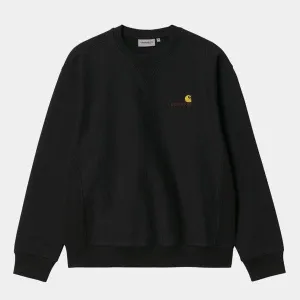 Carhartt WIP American Script Crewneck Sweatshirt Black