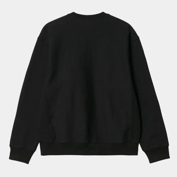 Carhartt WIP American Script Crewneck Sweatshirt Black