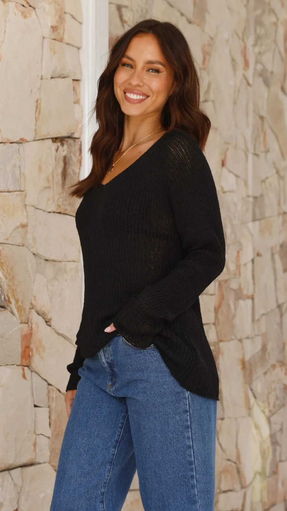 Casale Knit Top - Black