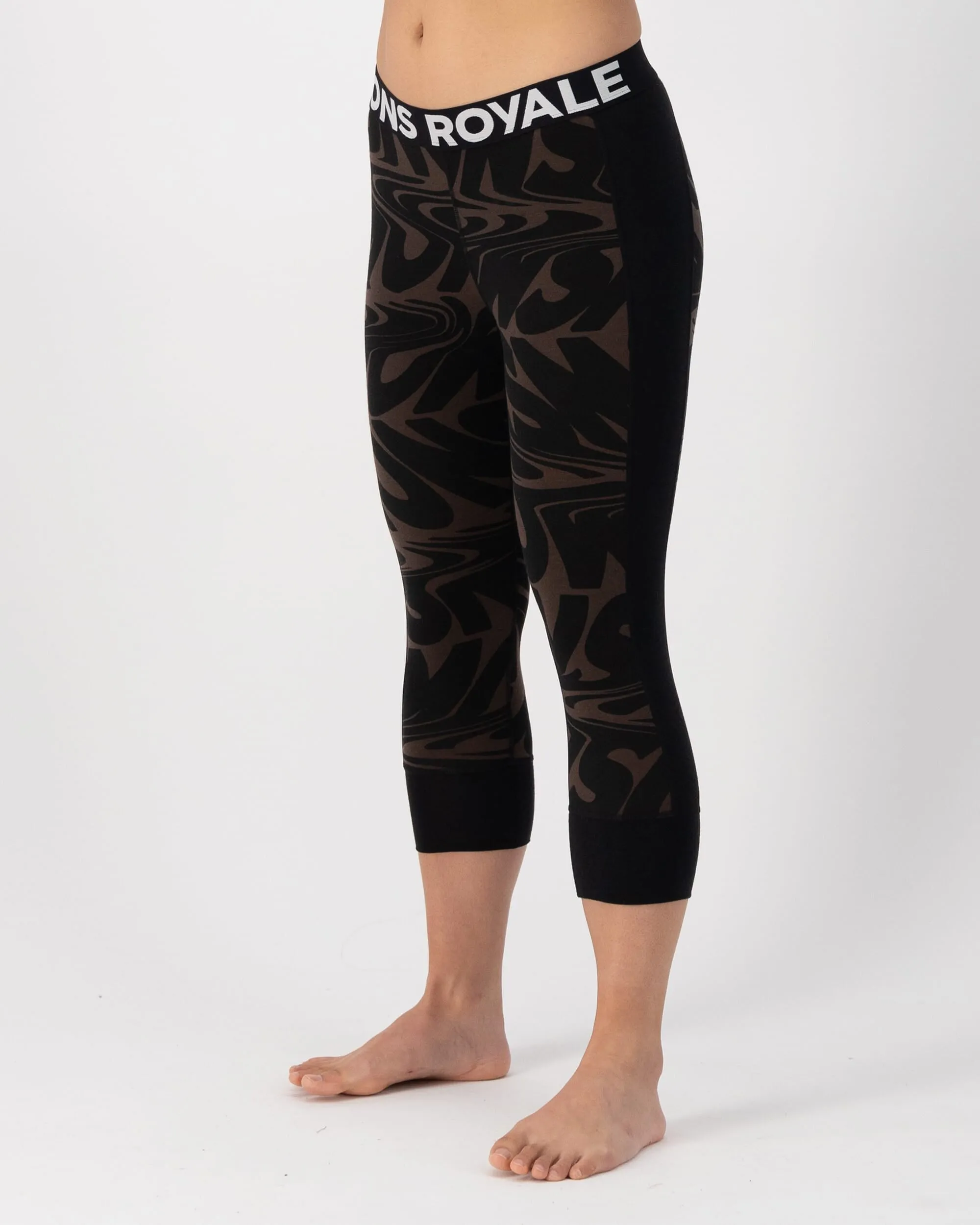 Cascade Merino Base Layer 3/4 Legging - Signal Lost Cedar