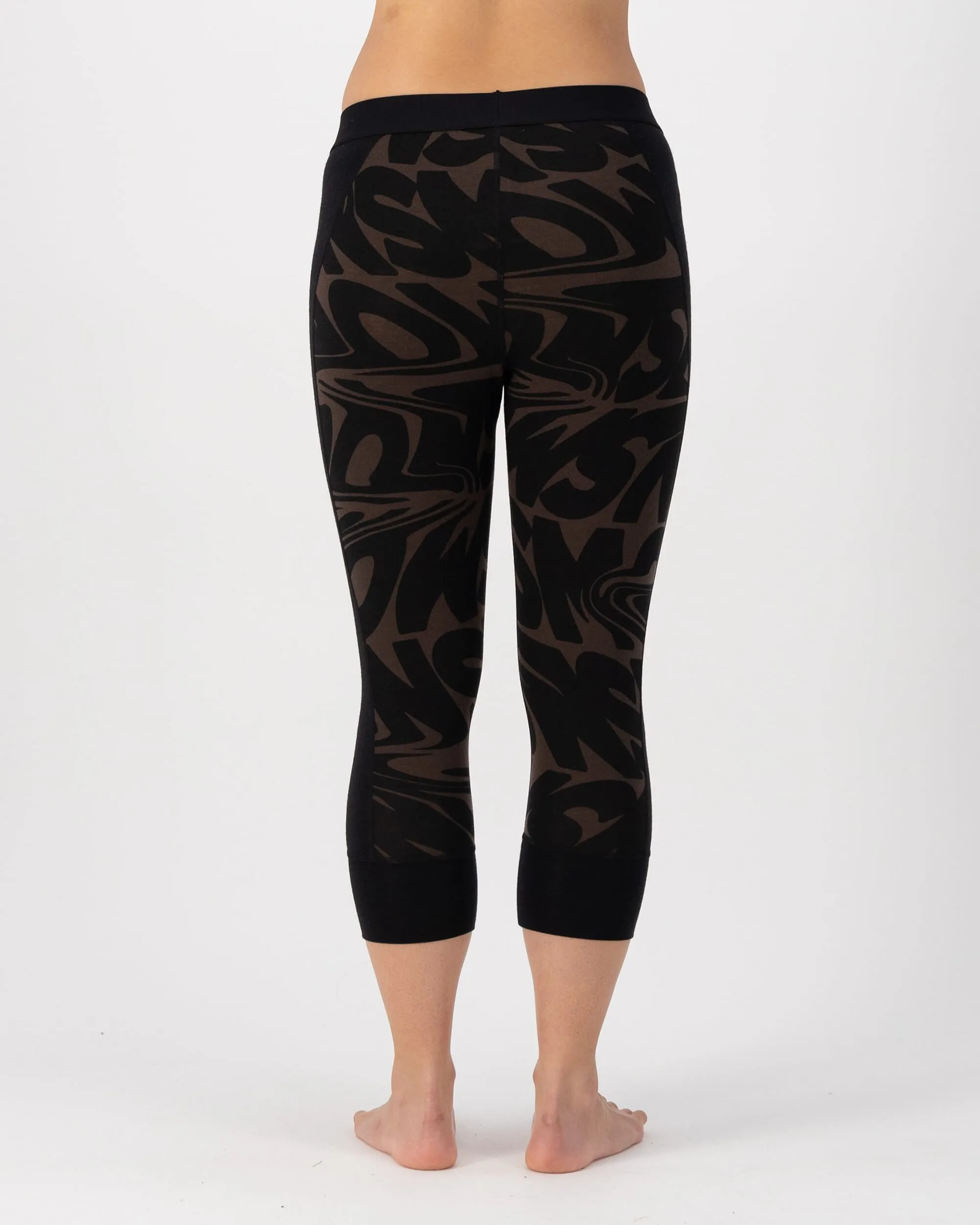 Cascade Merino Base Layer 3/4 Legging - Signal Lost Cedar