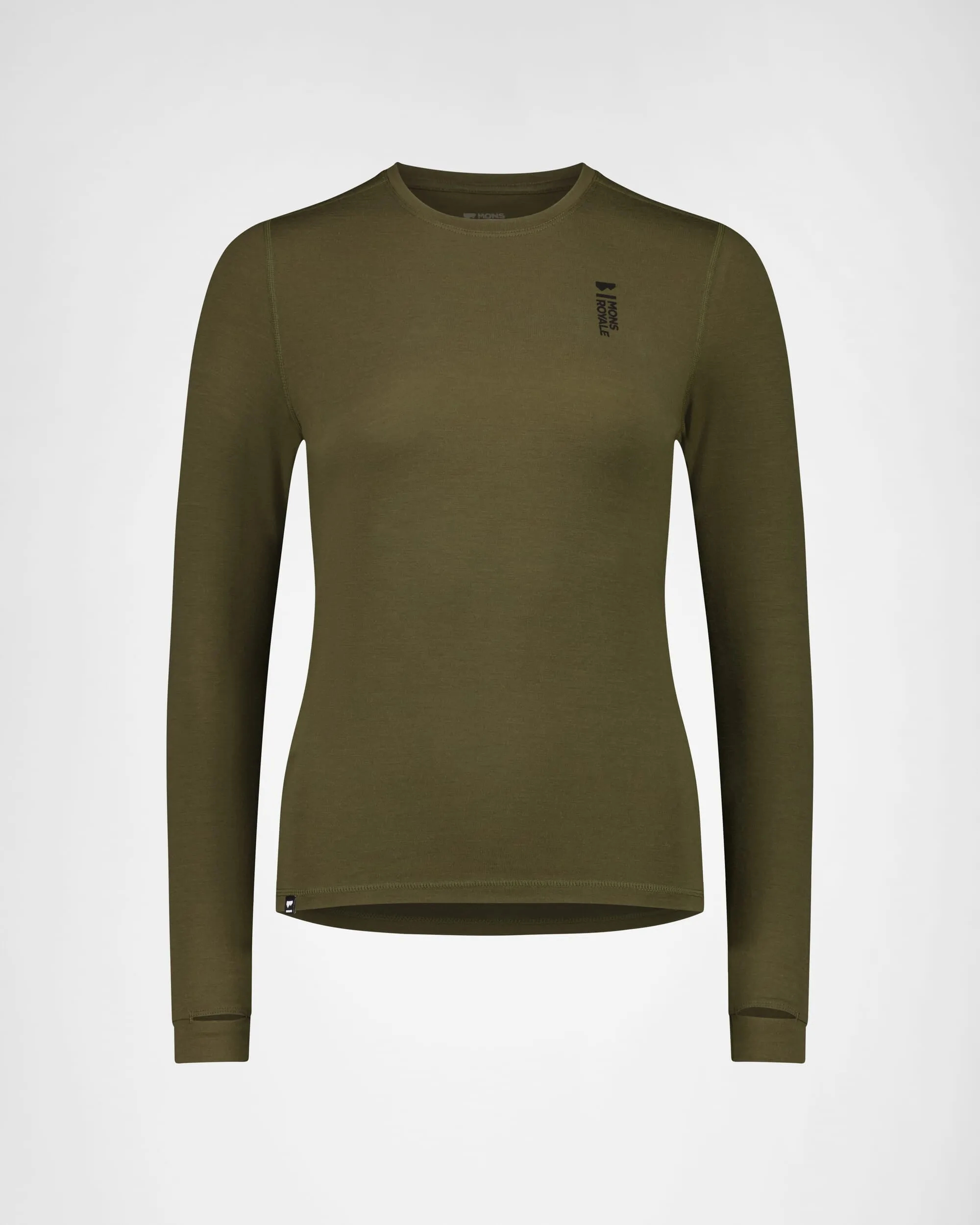 Cascade Merino Base Layer Long Sleeve - Dark Olive