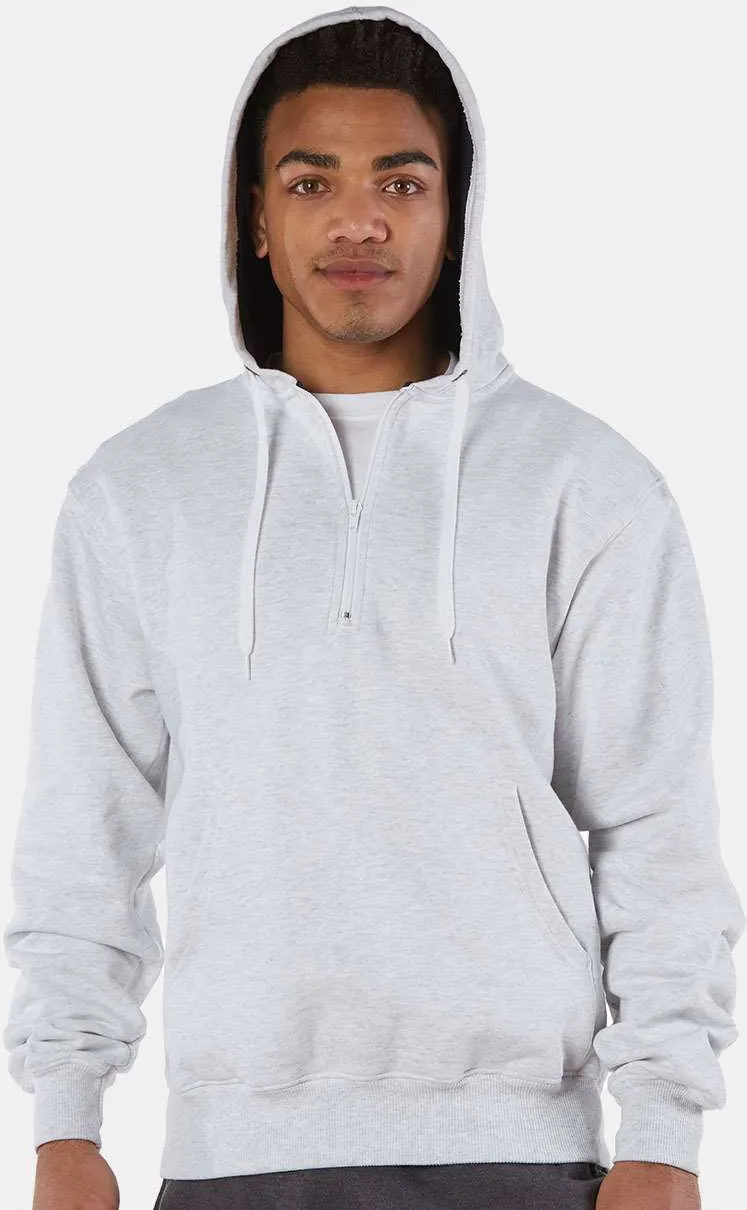 Champion Cotton Max Hooded Quarter-Zip Sweatshirt