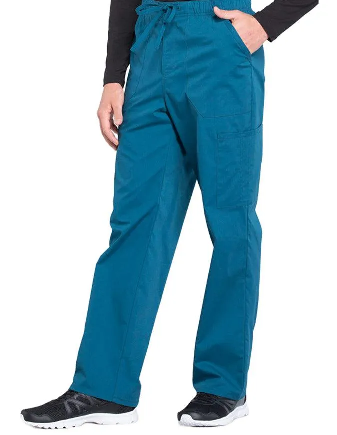 Cherokee Workwear Professionals Men's Tapered Leg Drawstring Cargo Petite Pant