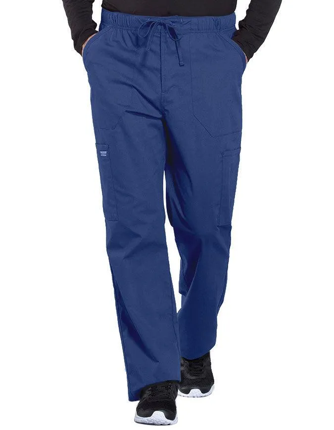 Cherokee Workwear Professionals Men's Tapered Leg Drawstring Cargo Petite Pant